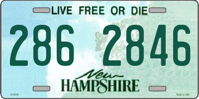 NH license plate 2862846