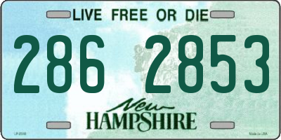 NH license plate 2862853