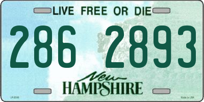 NH license plate 2862893