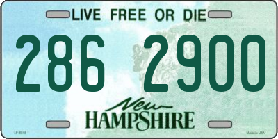 NH license plate 2862900