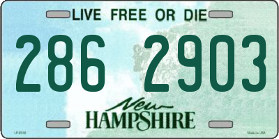 NH license plate 2862903