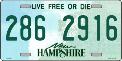 NH license plate 2862916