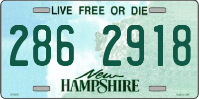 NH license plate 2862918