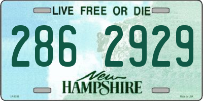 NH license plate 2862929