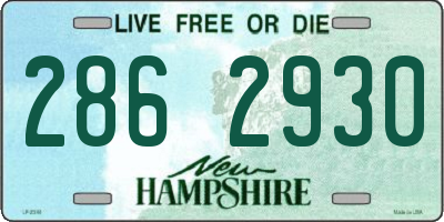 NH license plate 2862930