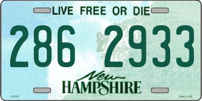 NH license plate 2862933