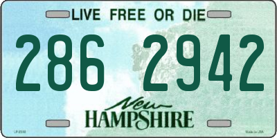 NH license plate 2862942
