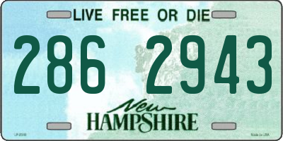 NH license plate 2862943