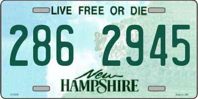 NH license plate 2862945