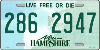 NH license plate 2862947