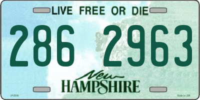 NH license plate 2862963