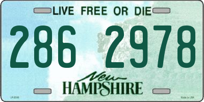 NH license plate 2862978