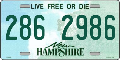 NH license plate 2862986