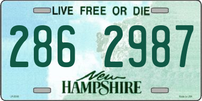 NH license plate 2862987