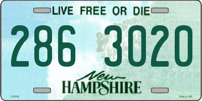 NH license plate 2863020