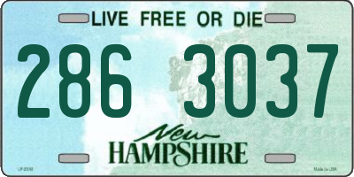 NH license plate 2863037