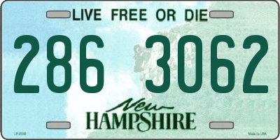NH license plate 2863062