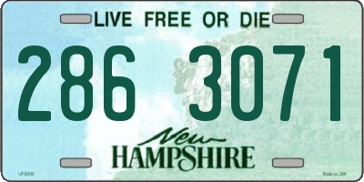 NH license plate 2863071
