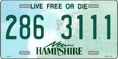 NH license plate 2863111