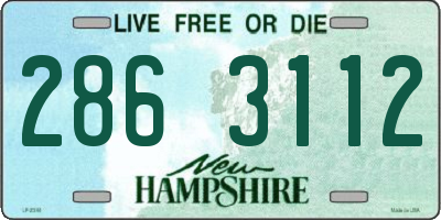 NH license plate 2863112