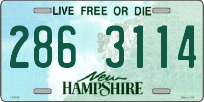 NH license plate 2863114