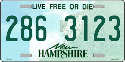NH license plate 2863123