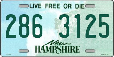NH license plate 2863125