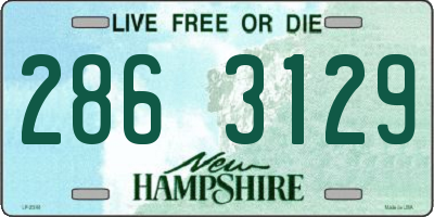 NH license plate 2863129