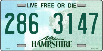 NH license plate 2863147