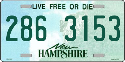 NH license plate 2863153