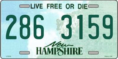 NH license plate 2863159
