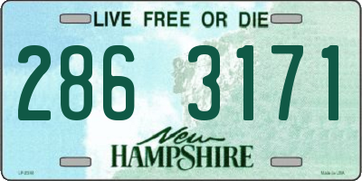NH license plate 2863171