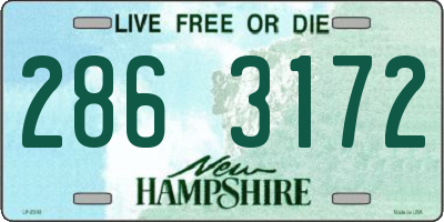 NH license plate 2863172