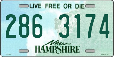 NH license plate 2863174