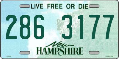 NH license plate 2863177