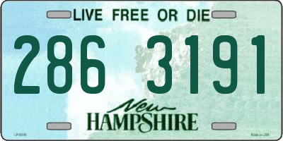 NH license plate 2863191