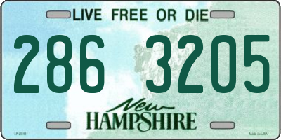 NH license plate 2863205