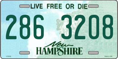 NH license plate 2863208
