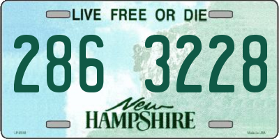 NH license plate 2863228