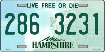 NH license plate 2863231