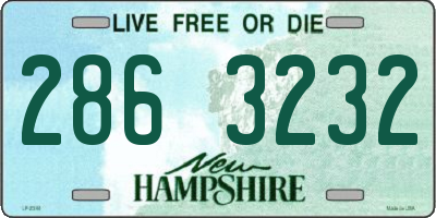 NH license plate 2863232
