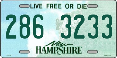 NH license plate 2863233