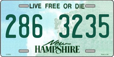 NH license plate 2863235