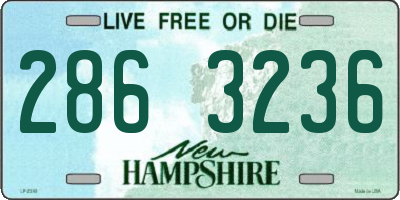 NH license plate 2863236