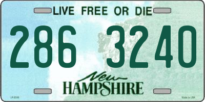 NH license plate 2863240