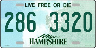NH license plate 2863320