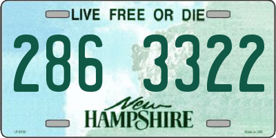 NH license plate 2863322