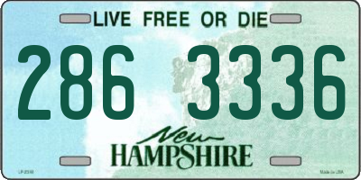 NH license plate 2863336