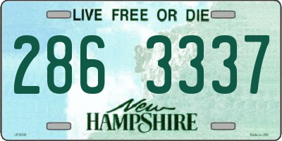 NH license plate 2863337
