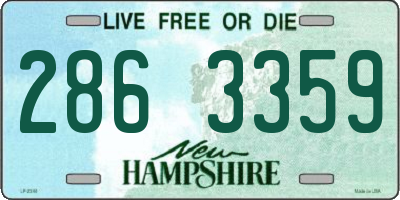 NH license plate 2863359